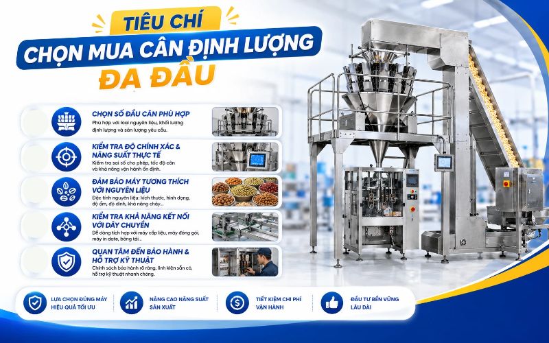 Tiêu chí chọn mua cân định lượng đa đầu