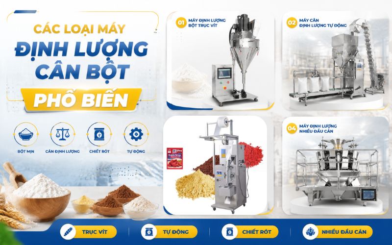 Các loại máy định lượng cân bột phổ biến hiện nay