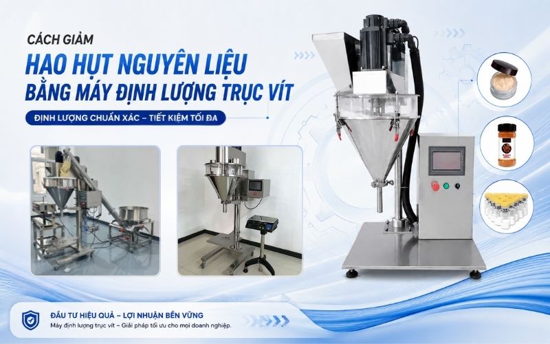 Cách giảm hao hụt nguyên liệu bằng máy định lượng trục vít