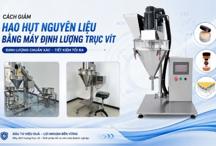 Cách giảm hao hụt nguyên liệu bằng máy định lượng trục vít