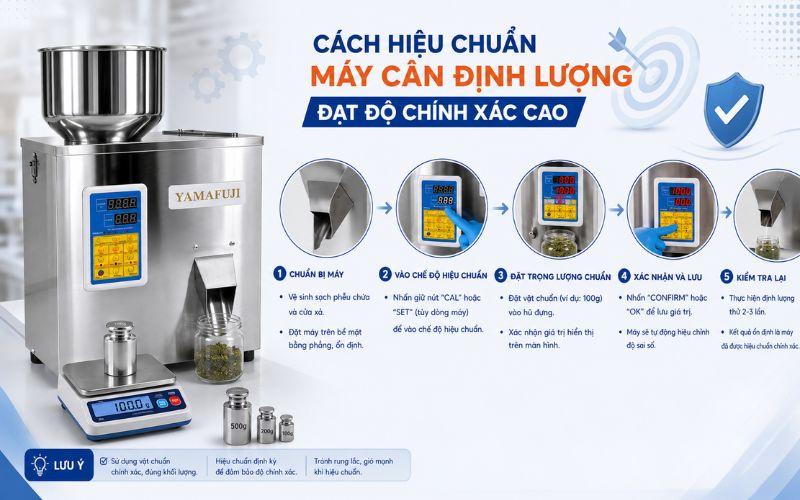 Cách hiệu chuẩn máy cân định lượng đạt độ chính xác cao