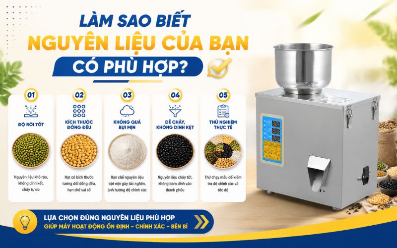 Làm sao biết nguyên liệu của bạn có phù hợp?
