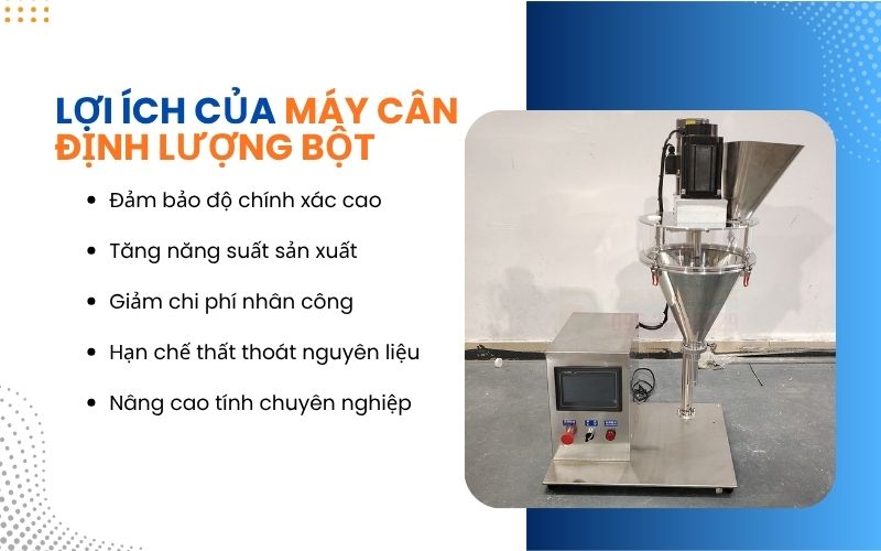 Lợi ích của máy cân định lượng bột