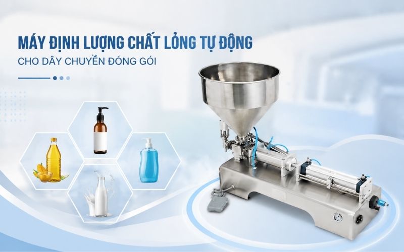 Máy định lượng chất lỏng tự động cho dây chuyền đóng gói