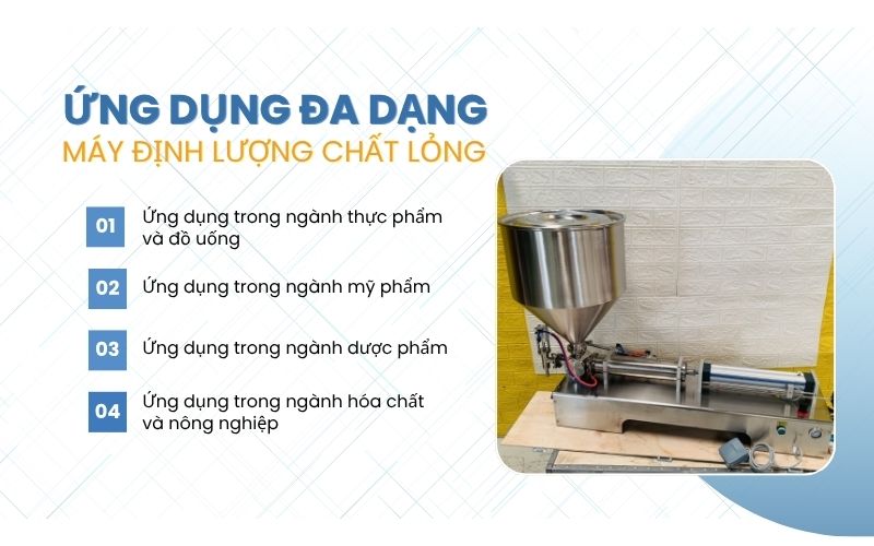 Ứng dụng đa dạng của máy định lượng chất lỏng