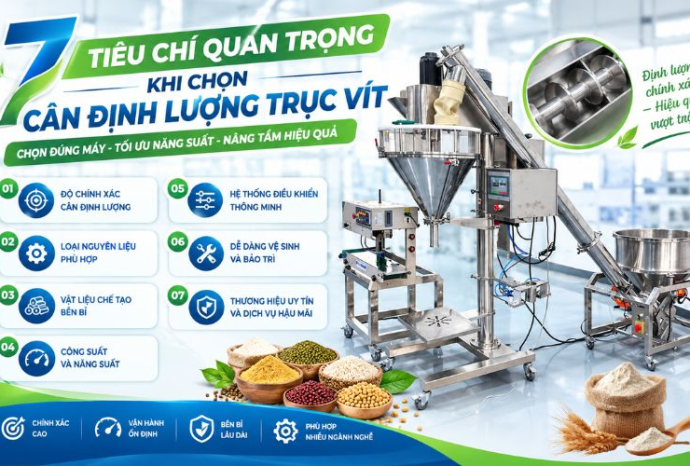 7 Tiêu chí quan trọng khi chọn cân định lượng trục vít