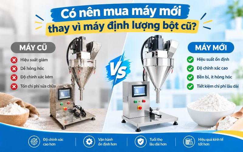 Có nên mua máy mới thay vì máy định lượng bột cũ?
