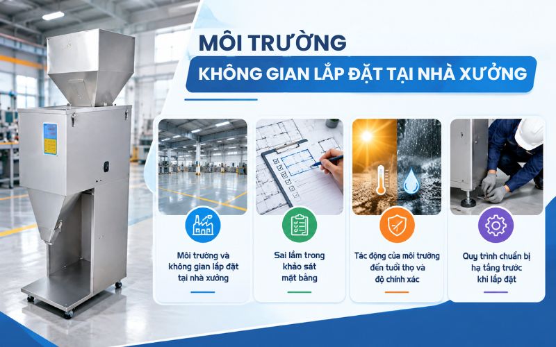 Môi trường và không gian lắp đặt tại nhà xưởng