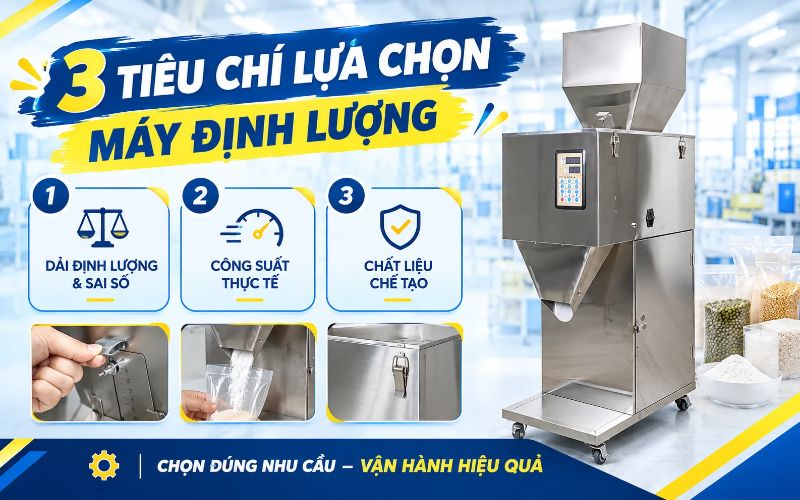Các tiêu chí lựa chọn máy định lượng quan trọng khác