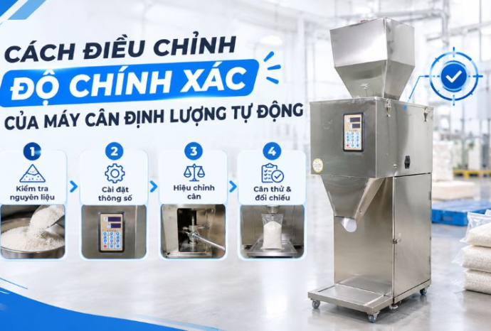 Cách điều chỉnh độ chính xác của máy cân định lượng tự động