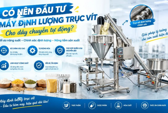 Có nên đầu tư máy định lượng trục vít cho dây chuyền tự động