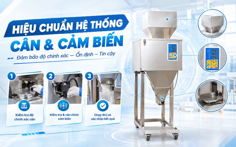 Hiệu chuẩn lại hệ thống cân và cảm biến