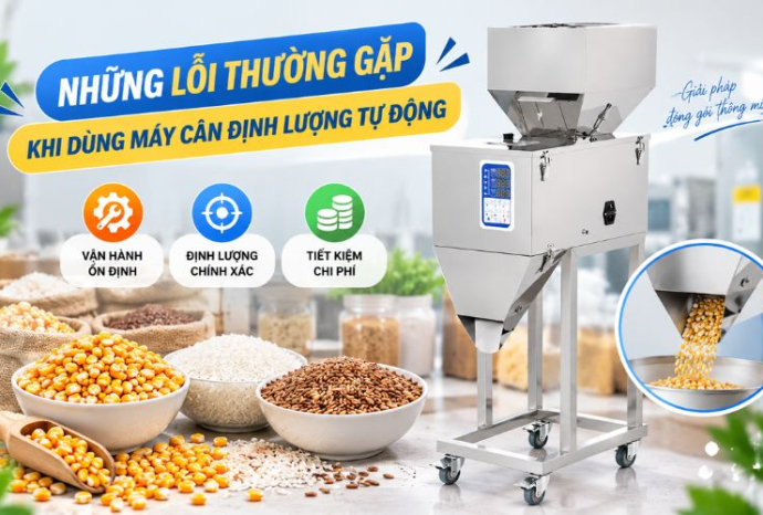 Những lỗi thường gặp khi dùng máy cân định lượng tự động