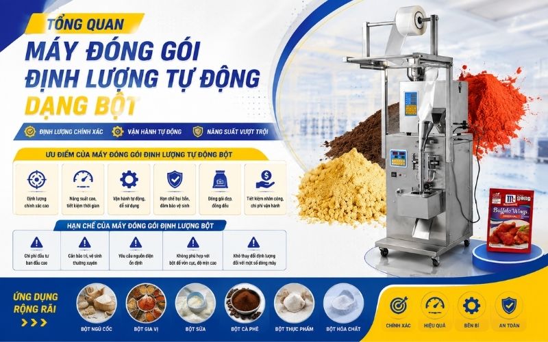 Tổng quan máy đóng gói định lượng tự động dạng bột