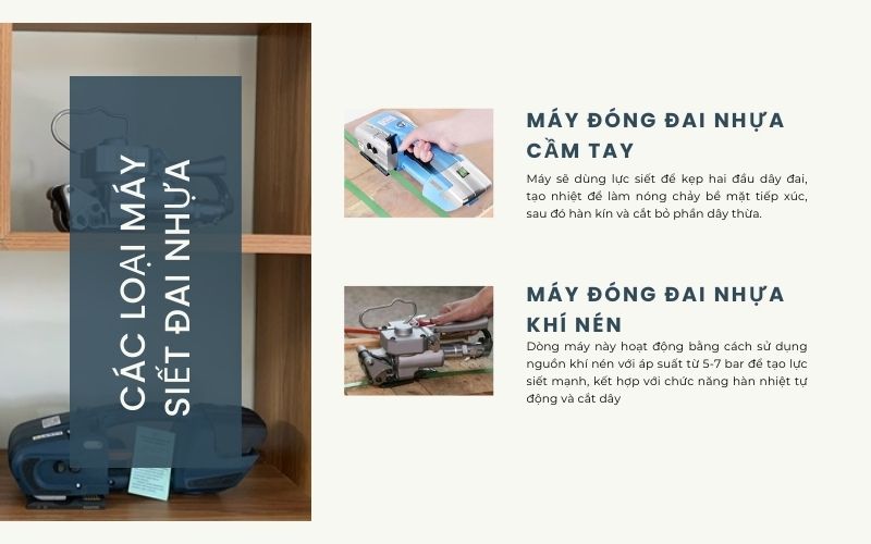 Các loại máy siết đai nhựa phổ biến 