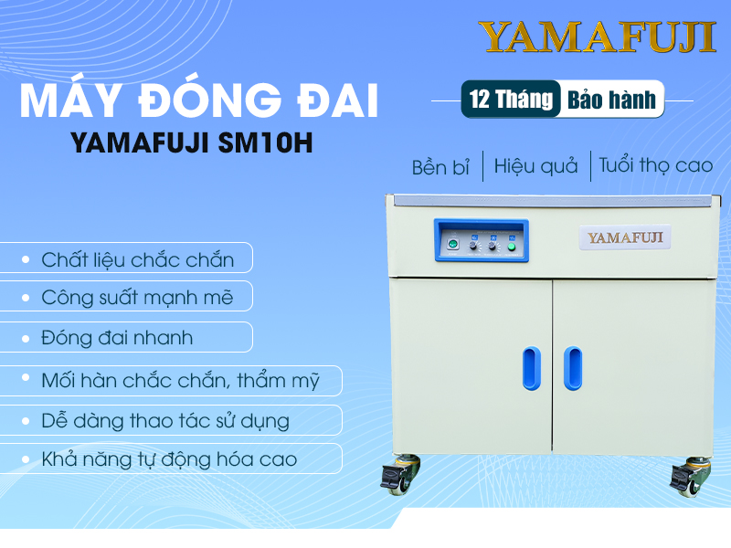 tính năng nổi bật máy đóng đai thùng yamafuji SM10H