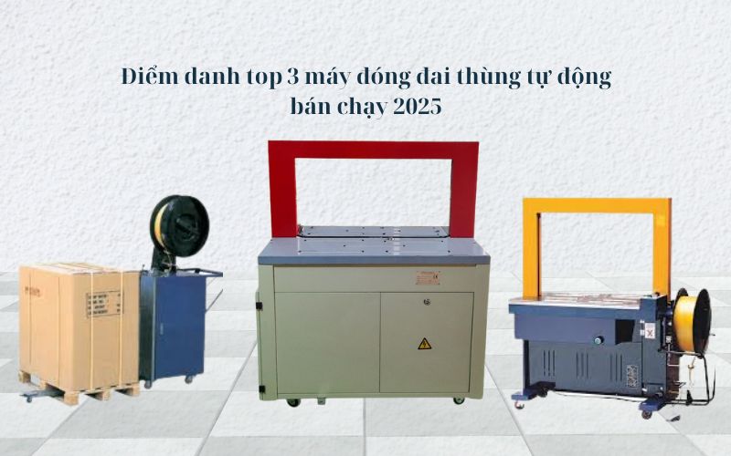 Điểm danh top 3 máy đóng đai thùng tự động bán chạy 