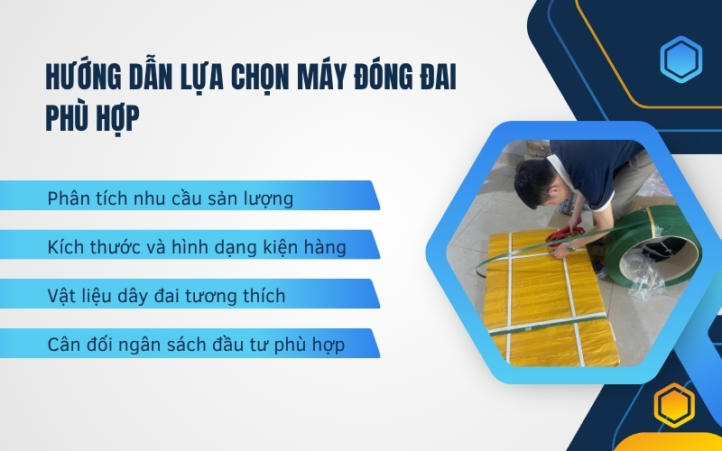 Hướng dẫn lựa chọn máy đóng đai phù hợp