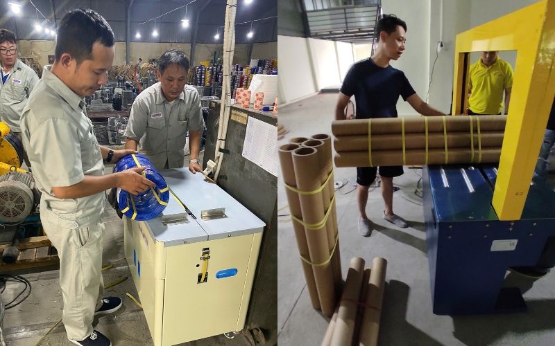 Kỹ thuật Yamafuji hướng dẫn sử dụng máy đóng đai bán tự động và tự động 