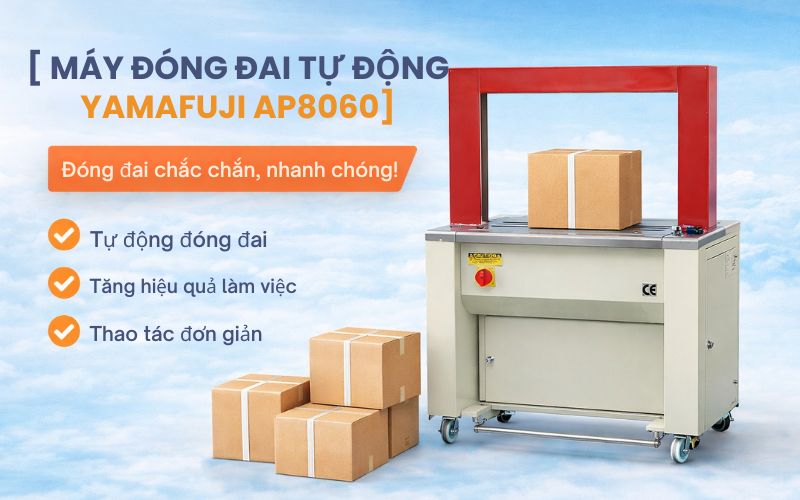Máy đóng đai tự động Yamafuji AP8060