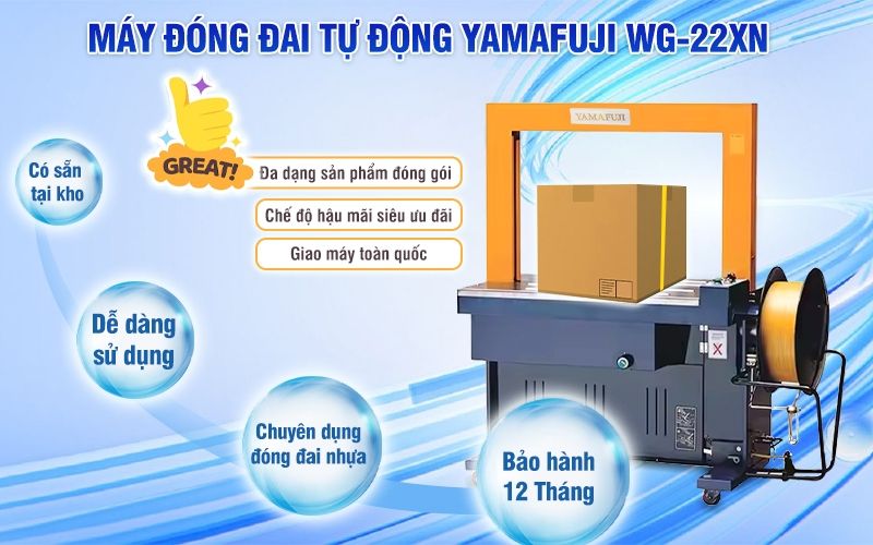 Máy đóng đai tự động Yamafuji WG-22XN