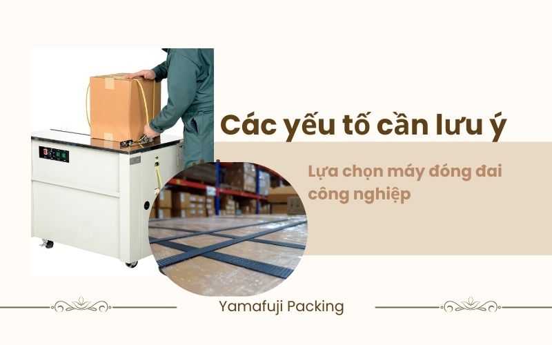 Các yếu tố cần lưu ý khi lựa chọn máy đóng đai công nghiệp