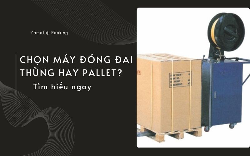 Chọn máy đóng đai thùng hay Pallet? Tìm hiểu ngay