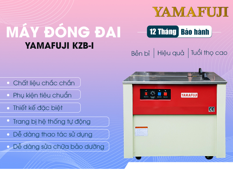 tính năng nổi bật của Máy đóng đai thùng Yamafuji KZB-I