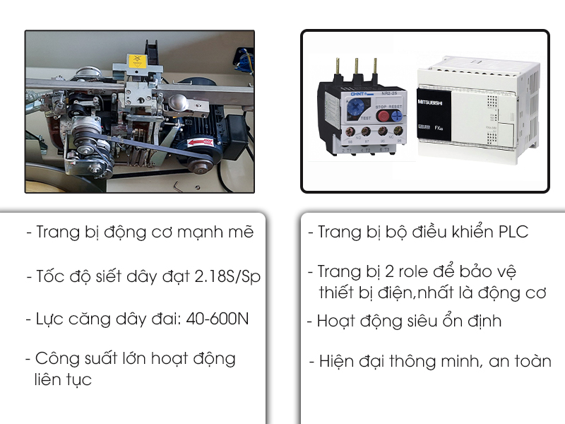 điểm khác biệt của Máy đóng đai thùng carton tự động Yamafuji A​P8040