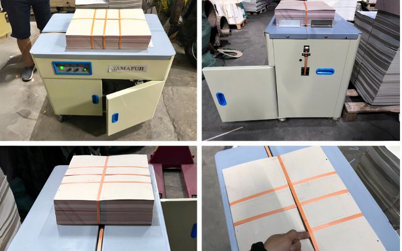 kĩ thuật Yamafuji bàn giao máy đóng đai thùng Yamafuji SM10H