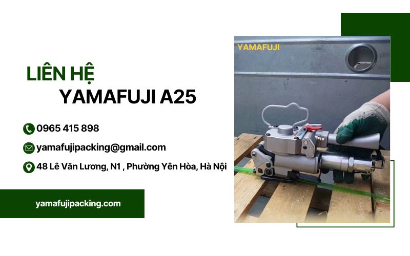 liên hệ mua máy đóng đai Yamafuji A25