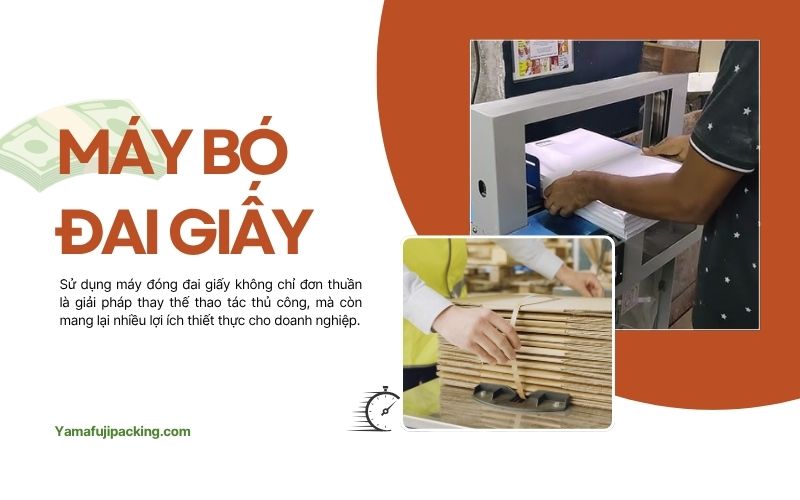 Máy bó đai giấy 