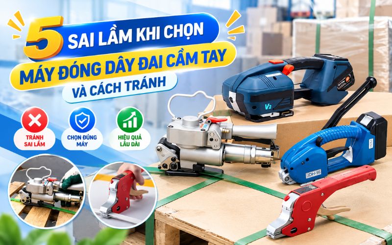 5 sai lầm khi chọn máy đóng dây đai cầm tay và cách tránh
