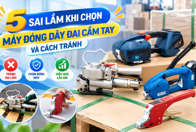 5 sai lầm khi chọn máy đóng dây đai cầm tay và cách tránh