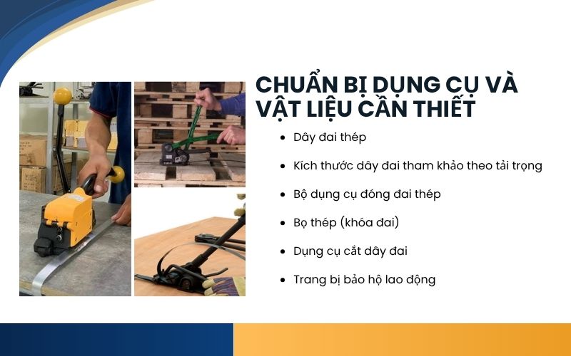 Chuẩn bị dụng cụ và vật liệu cần thiết