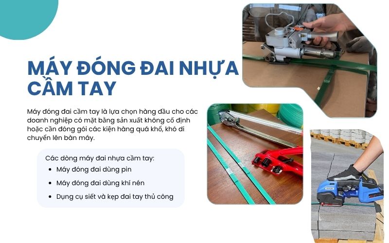 Máy đóng đai nhựa cầm tay - nhỏ gọn linh hoạt