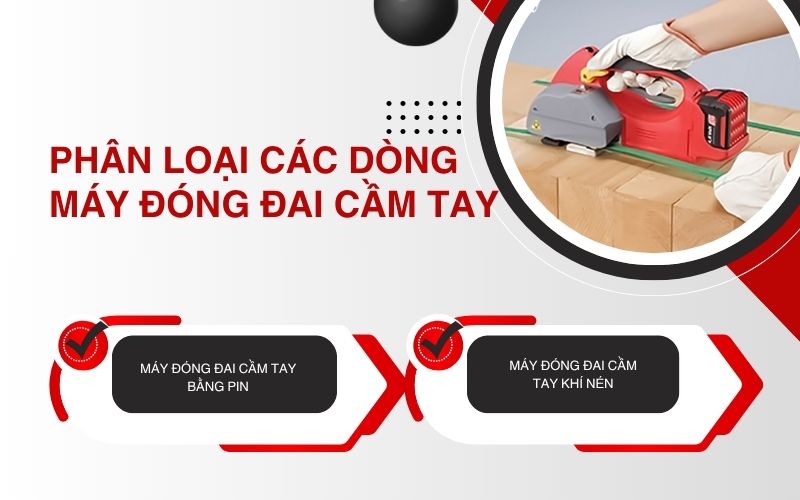 Phân loại các dòng máy đóng đai cầm tay  