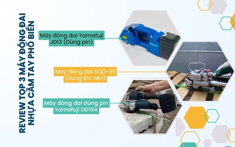 Review top 3 máy đóng đai nhựa cầm tay phổ biến