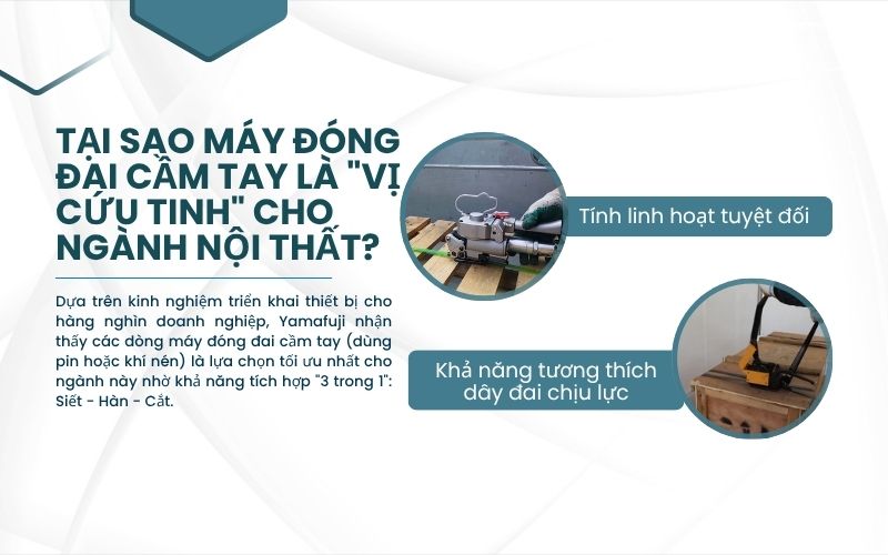 Tại sao máy đóng đai cầm tay là