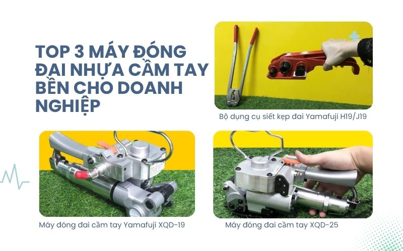 Top 3 máy đóng đai nhựa cầm tay bền cho doanh nghiệp