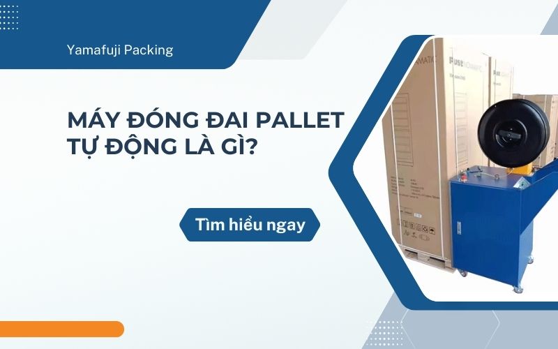 Máy đóng đai pallet tự động là gì? Tìm hiểu ngay