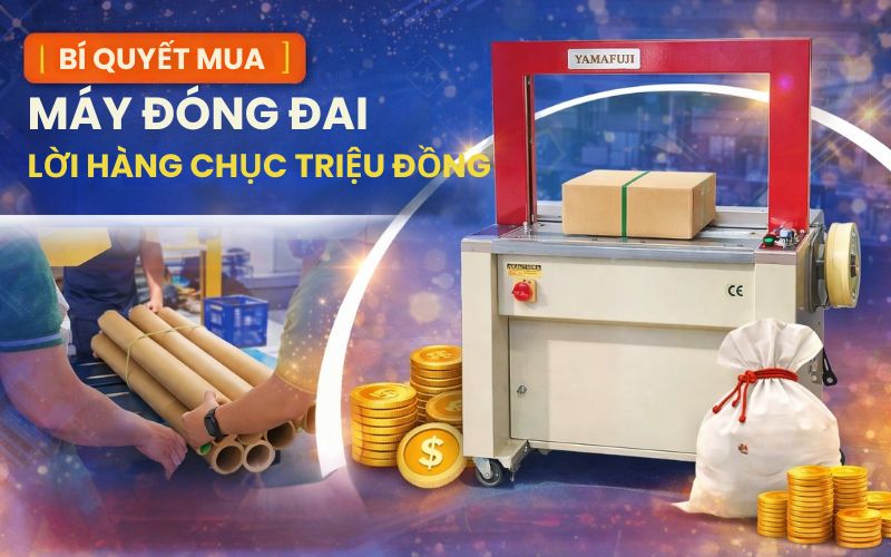 Bí quyết mua máy đóng đai lời hàng chục triệu đồng