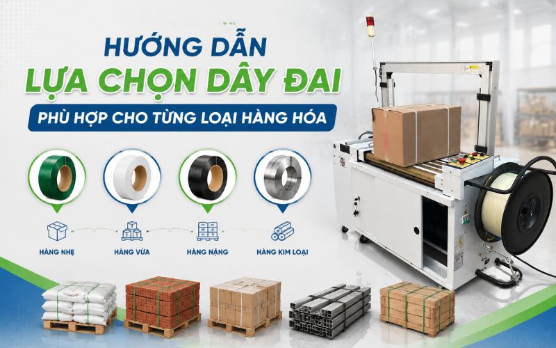 Hướng dẫn lựa chọn dây đai phù hợp cho từng loại hàng hóa