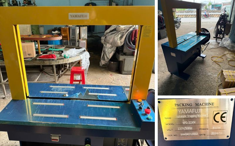 Kĩ thuật giao máy đóng đai tự động Yamafuji wg-22xn