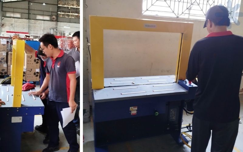 kĩ thuật bàn giao máy đóng đai Yamafuji WG-22XN