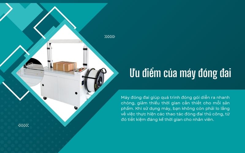 Ưu điểm của máy đóng đai
