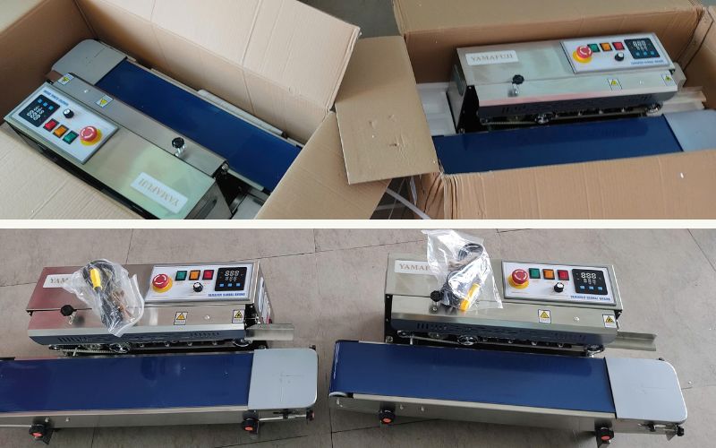 Bàn giao khách 2 máy hàn túi liên tục Yamafuji 
