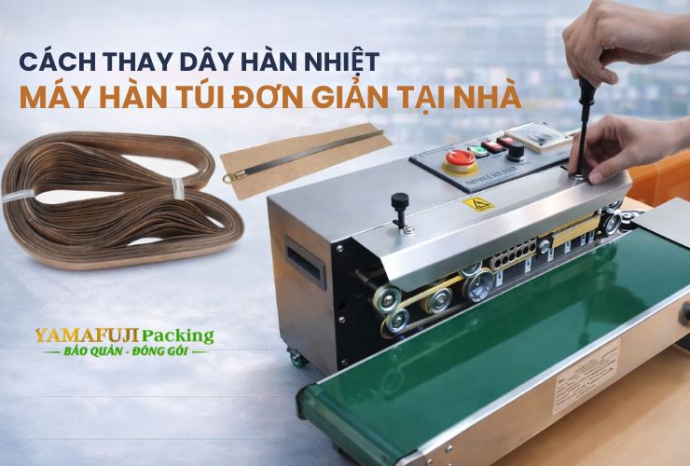 Cách thay dây hàn nhiệt máy hàn túi đơn giản tại nhà