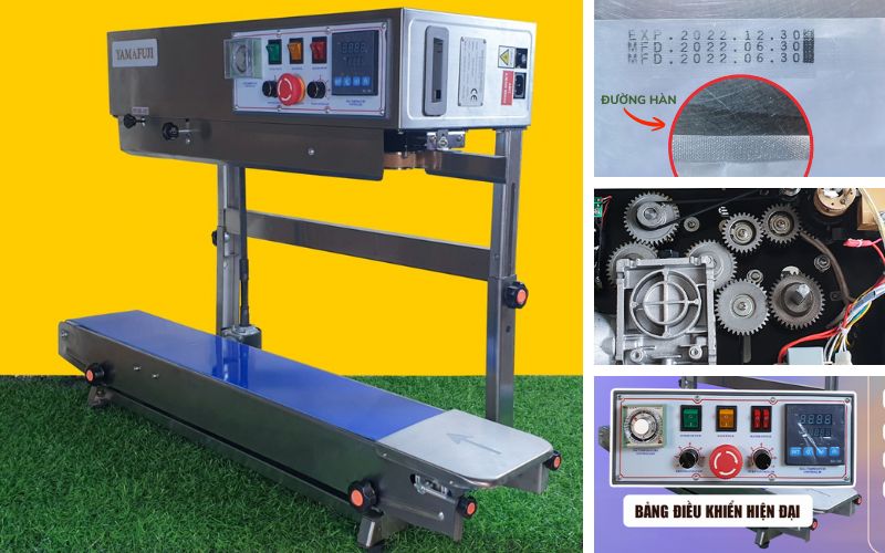 Cấu tạo máy dán miệng túi FRD-1000W