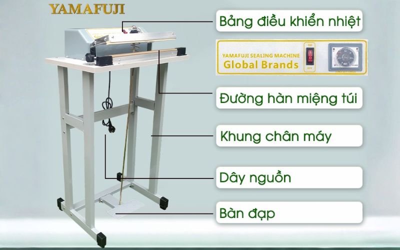 Cấu tạo máy hàn miệng túi Yamafuji FRP-300